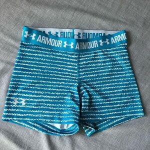 blue under armour spandex